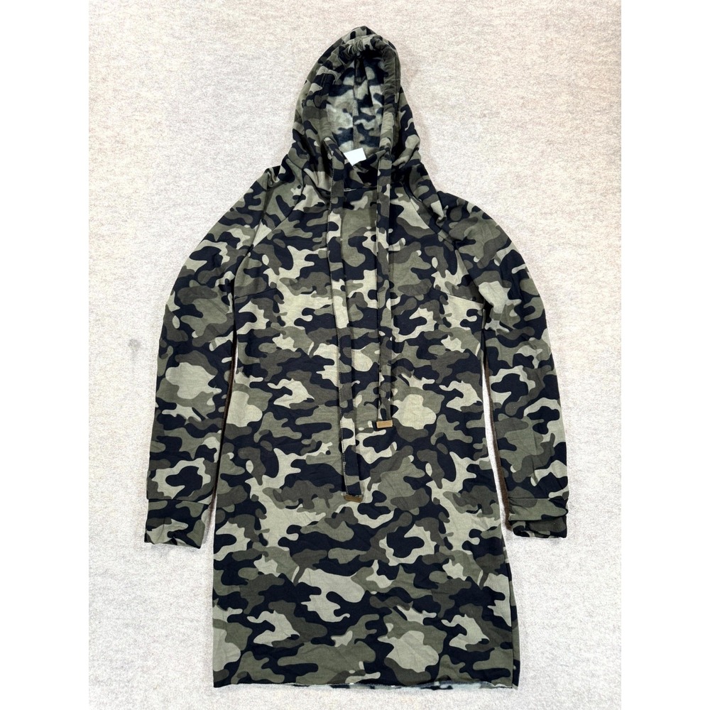 The Cozy Collection Rue 21 Hooded Dress Womens Small Multicolor Camouflage